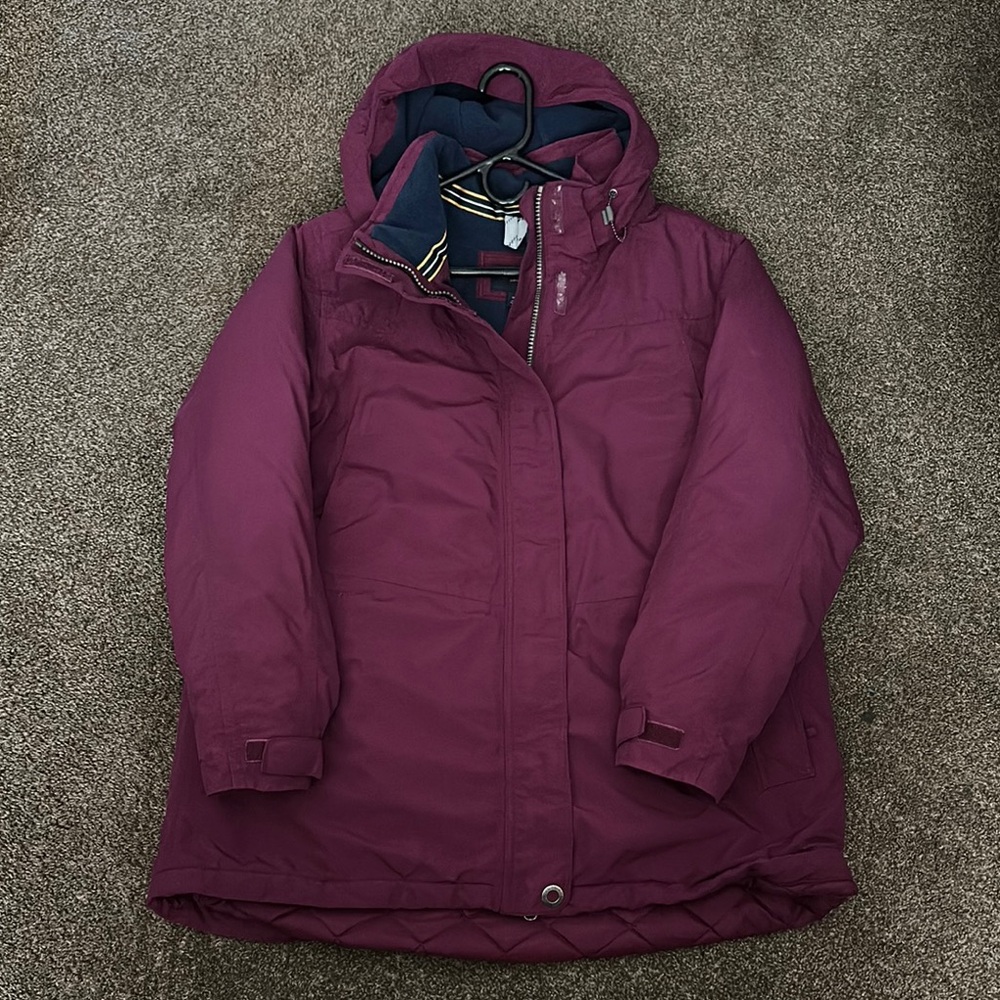Lands' End Women's Maroon Ski Jacket